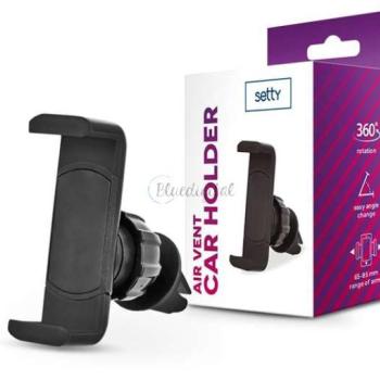 Setty univerzális szellőzőrácsba illeszthető autós tartó - Setty 98226 Car Holder - fekete kép
