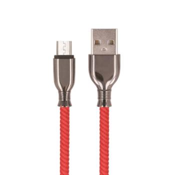 Setty USB-A - microUSB kábel 1 m 3A - piros kép