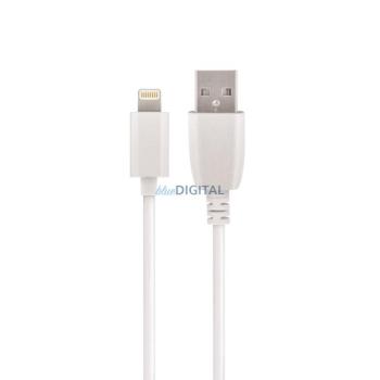 Setty USB kábel 1m 2,4A MFI Lightning fehér kép