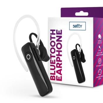 Setty Wireless Bluetooth headset v4.0 - Setty SBT-01 / 98216 Bluetooth Earphone - fekete kép