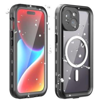 Shellbox Apple iPhone 15 Plus MagSafe vízálló tok, fekete kép