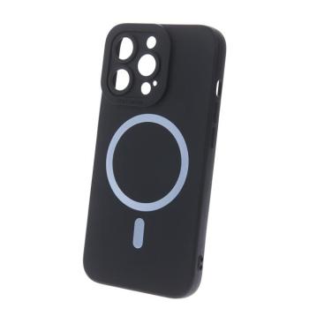 Silicon MagSafe-kompatibilis tok iPhone 15 Plus - fekete kép