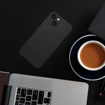 SILICONE MAG COVER MagSafe-kompatibilis tok Samsung Galaxy A16 - fekete kép