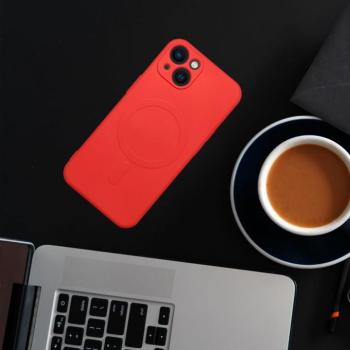 SILICONE MAG COVER MagSafe-kompatibilis tok Samsung Galaxy A36 - piros kép
