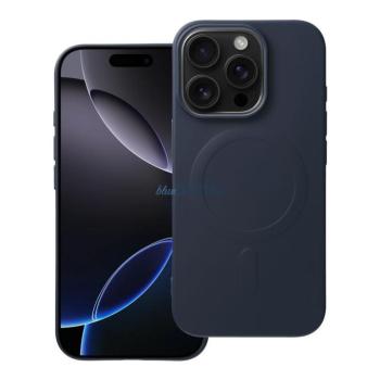 SILICONE MAG COVER MagSafe-kompatibilis tok teljes kamerasziget kivágással iPhone 16 Pro - sötétkék kép