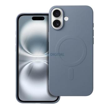 SILICONE MAG COVER tok (nagy kamerakivágással)MagSafe-kompatibilis iPhone 16 Plus - halvány kék kép