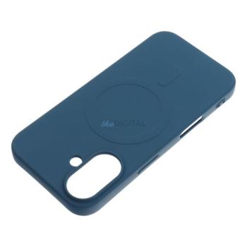 SILICONE MAG COVER tok (nagy kamerakivágással)MagSafe-kompatibilis iPhone 16 Pro - kék kép