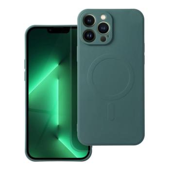 Silicone Mag Samsung Galaxy A57 szilikon hátlap tok, MagSafe, zöld kép