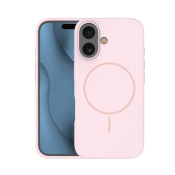 Silicone Thin MagSafe-kompatibilis tok iPhone 16 Plus - világos rózsaszín kép