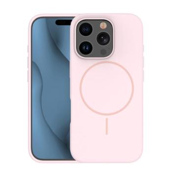 Silicone Thin MagSafe-kompatibilis tok iPhone 16e - világos rózsaszín kép