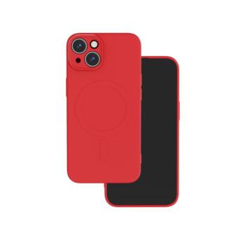 Simple Color MagSafe-kompatibilis tok iPhone 15 - piros kép