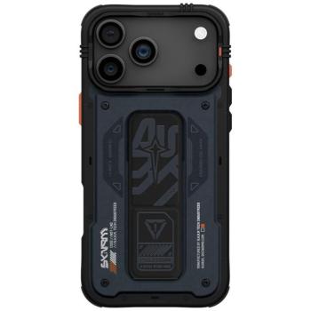 Skinarma Aegis Apple iPhone 17 Pro Max mágneses tok kitámasztóval, Magsafe kompatibilis, kék kép