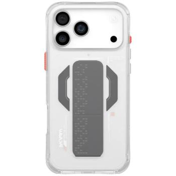 Skinarma Haxa Apple iPhone 17 Pro mágneses tok kitámasztóval, Magsafe kompatibilis, átlátszó kép