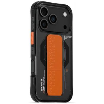 Skinarma Haxa Apple iPhone 17 Pro mágneses tok kitámasztóval, Magsafe kompatibilis, fekete kép