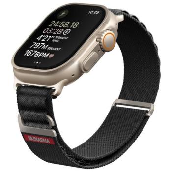 Skinarma Kobu Apple Watch állítható szíj, 49/45/44/42MM, fekete kép