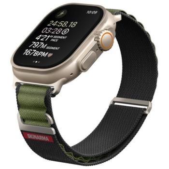 Skinarma Kobu Apple Watch állítható szíj, 49/45/44/42MM, olive (zöld) kép