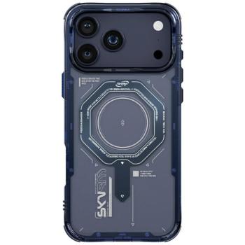 Skinarma Magma Apple iPhone 17 Pro mágneses tok, Magsafe kompatibilis, kék kép