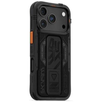 Skinarma Phantom Apple iPhone 17 Pro mágneses tok kitámasztóval, Magsafe kompatibilis, fekete kép