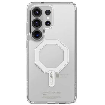 Skinarma Saido Samsung Galaxy S26 Ultra mágneses tok, Magsafe kompatibilis, átlátszó-neonzöld (sötétben világító) kép