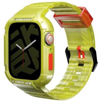 Skinarma Saido tok szíjjal Apple Watch 4/5/6/7/8/9/SE/SE2 (44/45mm) - neon sárga kép