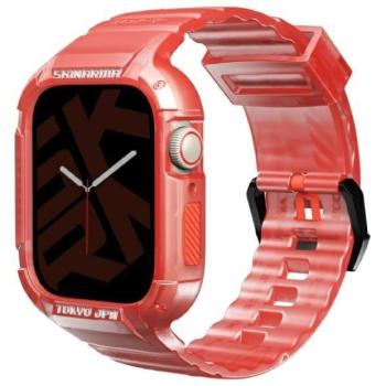 Skinarma Saido tok szíjjal Apple Watch 4/5/6/7/8/9/SE/SE2 (44/45mm) - piros kép
