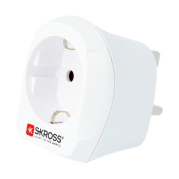 SKROSS hálózati csatlakozó adapter (240V, EU2 pin - UK, földelt, utazótöltő) FEHÉR CAT S60, Apple iPhone 7 4.7, Apple iPhone 7 Plus 5.5, Evolveo Strongphone Q5, Blackberry DTEK50 , Vodafone Sm kép