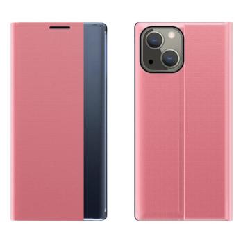 SLEEP tok flipes kihajtható tok Smart Window iPhone 13 mini rózsaszín kép