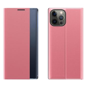 SLEEP tok flipes kihajtható tok Smart Window iPhone 13 Pro max Pink kép