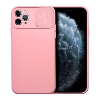 Slide Apple iPhone 11 Pro Max, kameravédős szilikon tok, rózsaszín kép