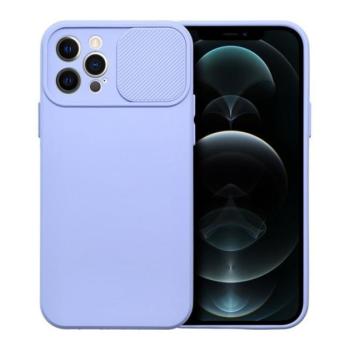 Slide Apple iPhone 12 Pro, kameravédős szilikon tok, levendula kép