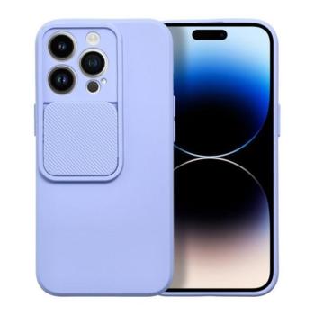 Slide Apple iPhone 13 Pro, kameravédős szilikon tok, levendula kép