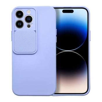 Slide Apple iPhone 13 Pro Max, kameravédős szilikon tok, levendula kép