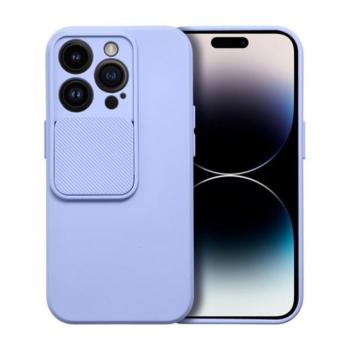 Slide Apple iPhone 14 Pro, kameravédős szilikon tok, levendula kép