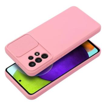 Slide Samsung Galaxy A15 5G, kameravédős szilikon tok, rózsaszín kép