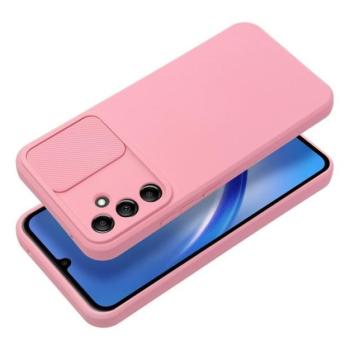 Slide Samsung Galaxy A34 5G, kameravédős szilikon tok, rózsaszín kép