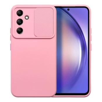 Slide Samsung Galaxy A54 5G, kameravédős szilikon tok, rózsaszín kép