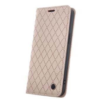 Smart Caro könyvtok Motorola Moto G54/G54 Power - bézs kép