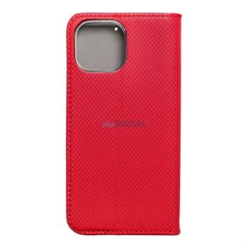 Smart case flipes tok Iphone 14 ( 6.1 ) piros színű telefonhoz kép