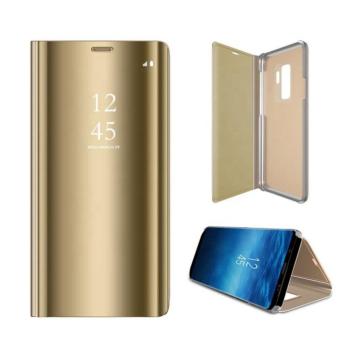 Smart Clear View Samsung A426 Galaxy A42 5G arany okos könyvtok kép