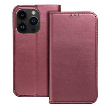 SMART MAGNETO könyvtok iPhone 16 Plus - bordó kép