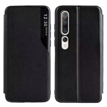 Smart view TPU Xiaomi Redmi Note 10 / Note 10S fekete okos könyvtok kép