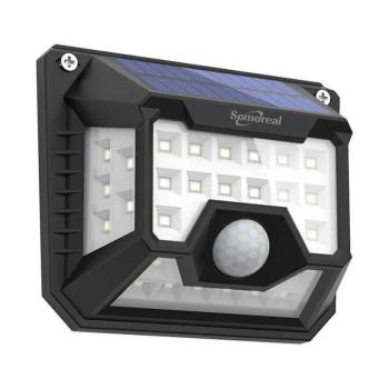 Somoreal SM-OLT3 kültéri napelemes LED lámpa mozgás- és szürkületérzékelővel, 1200mAh (2 db) kép