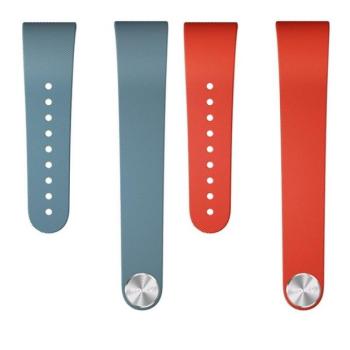 Sony Smartband Talk SWR30, szilikon pótszíj, állítható, kék/piros, gyári, 2 db / csomag kép