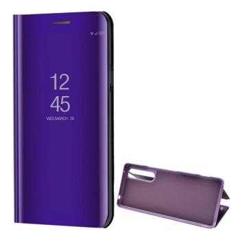 Sony Xperia 1 II, Oldalra nyíló tok, hívás mutatóval, Smart View Cover, lila (utángyártott) kép