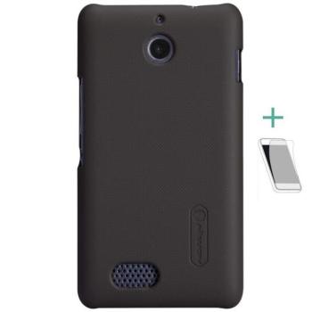 Sony Xperia E1, műanyag hátlap védőtok, Nillkin Super Frosted, barna kép