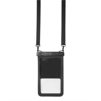 SPIGEN A603 vízhatlan/vízálló tok, AQUA (univerzális, IPX8, nyakba akasztható, 2 zseb, 6.8&quot; méret) FEKETE kép