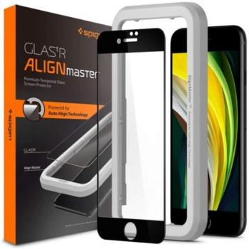 Spigen AlignMaster Glas.tR Apple iPhone SE 2022/2020/8/7 Tempered kijelzővédő fólia kép
