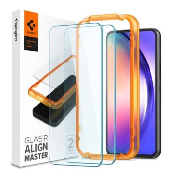 Spigen AlignMaster Glas.tR Samsung Galaxy A54 5G Tempered kijelzővédő fólia (2db) kép