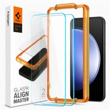 Spigen AlignMaster Glas.tR Samsung Galaxy S23 FE Tempered kijelzővédő fólia (2db) kép