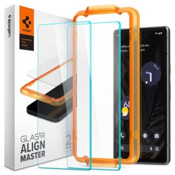 Spigen AlignMaster Google Pixel 7a Tempered kijelzővédő fólia (2db) kép